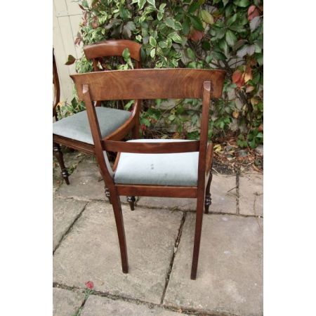 6 Antike Englische Mahagoni Esszimmerstühle ca. 19. Jh.