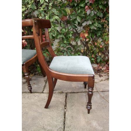 6 Antike Englische Mahagoni Esszimmerstühle ca. 19. Jh.