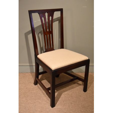 6 Antike Englische Mahagoni Esszimmerstühle ca. 18. JH.