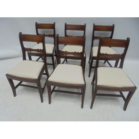 6 Regency Antike Englische Mahagoni Stühle ca. 1820