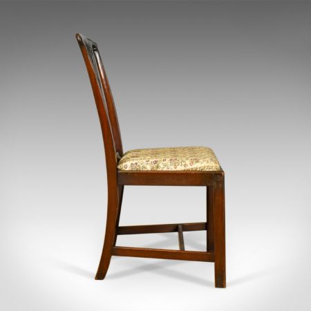 6 Viktorianische Antike Englische Stühle im Chippendale Stil ca. 1900