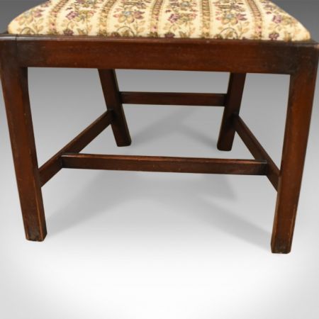 6 Viktorianische Antike Englische Stühle im Chippendale Stil ca. 1900