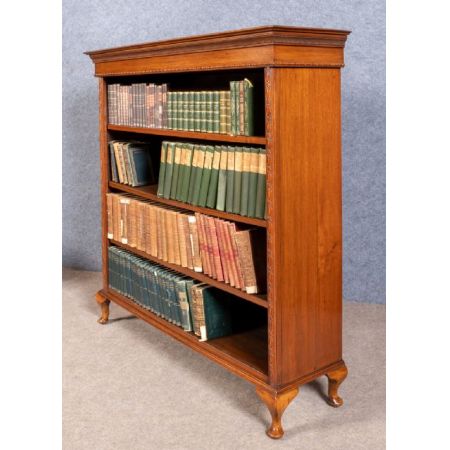 Edwardianisches Englisches Antikes Mahagoni Bücherregal ca. 1910