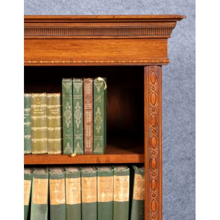 Edwardianisches Englisches Antikes Mahagoni Bücherregal ca. 1910