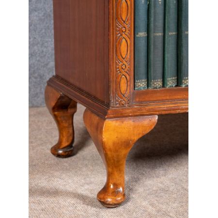 Edwardianisches Englisches Antikes Mahagoni Bücherregal ca. 1910