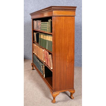 Edwardianisches Englisches Antikes Mahagoni Bücherregal ca. 1910