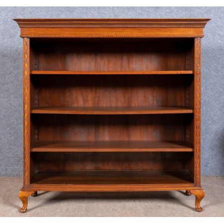 Edwardianisches Englisches Antikes Mahagoni Bücherregal ca. 1910