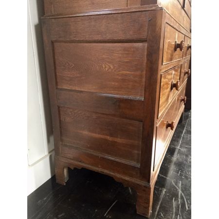 Englischer Antiker Eichen Kleiderschrank ca. 19. Jh.