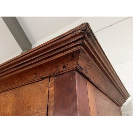 Englischer Antiker Eichen Kleiderschrank ca. 19. Jh.