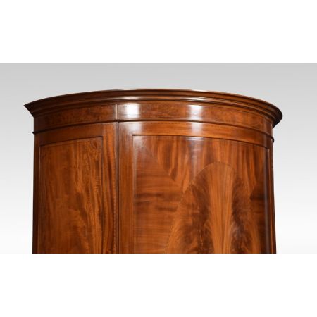 Edwardianischer antiker Mahagoni Kleiderschrank Maple & Co 1910