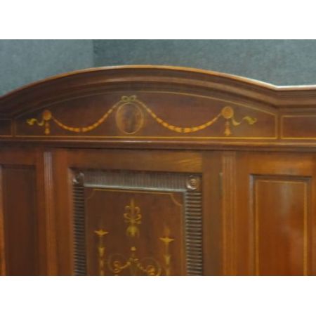 Antiker englischer Mahagoni Kleiderschrank ca 1890