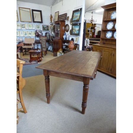 Viktorianischer antiker Esstisch Kiefer englisch ca 1850