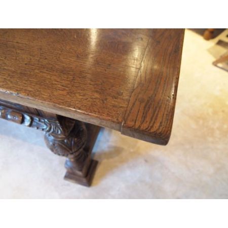 Viktorianischer, antiker Eichen Esstisch britisch c1880