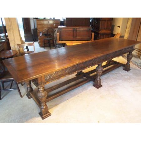 Viktorianischer, antiker Eichen Esstisch britisch c1880