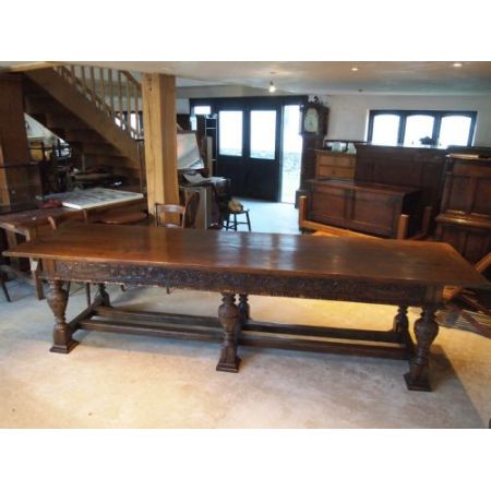 Viktorianischer, antiker Eichen Esstisch britisch c1880