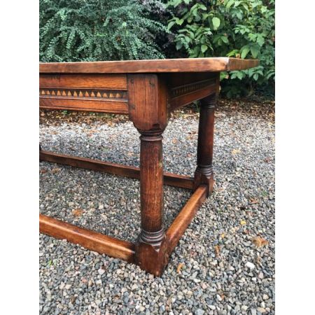 Antiker britischer Eichen Esstisch ca 1920