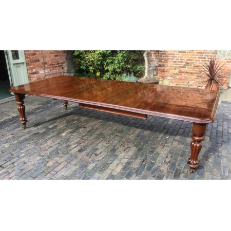 Viktorianischer antiker Esstisch Mahagoni englisch ca 1850