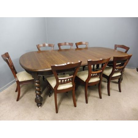 Viktorianischer englischer Eichen Esstisch orignal antik ca 1890