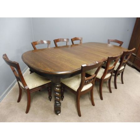 Viktorianischer englischer Eichen Esstisch orignal antik ca 1890