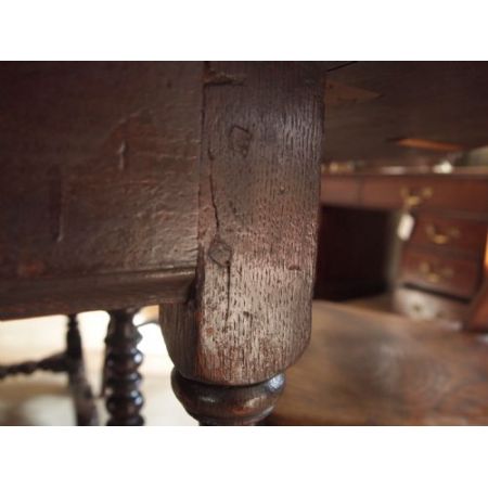 Queen Anne Eichen Esstisch antik englisch ca 1700