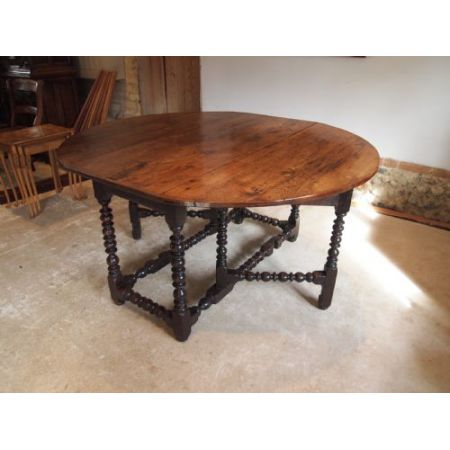 Queen Anne Eichen Esstisch antik englisch ca 1700