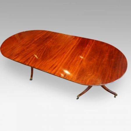 Englischer Regency Mahagoni Esstisch original antik ca 1920