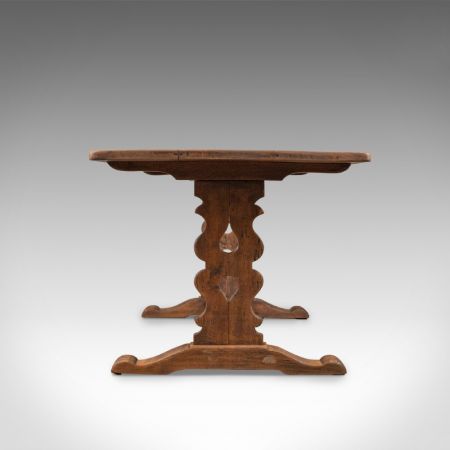 Antiker edwardianischer Esstisch Eiche englisch ca 1910