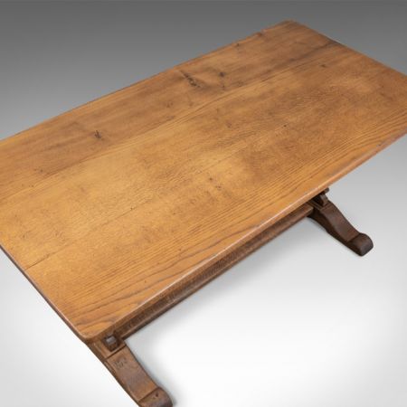 Antiker edwardianischer Esstisch Eiche englisch ca 1910