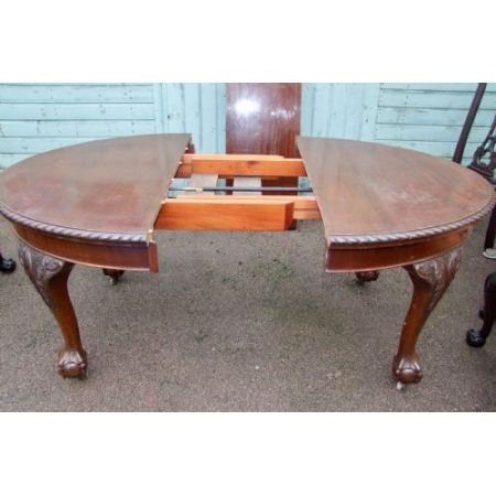 Edwardianischer antiker Esstisch Mahagoni englisch ca 1890