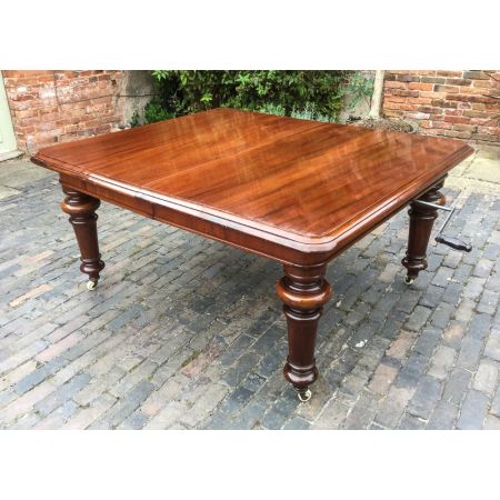 Viktorianischer Mahagoni Esstisch antik ca 1850