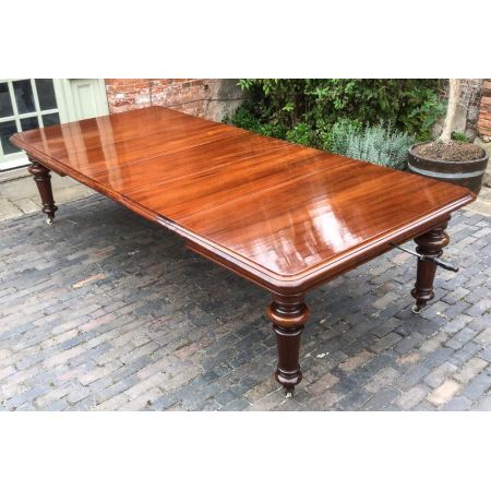 Viktorianischer Mahagoni Esstisch antik ca 1850