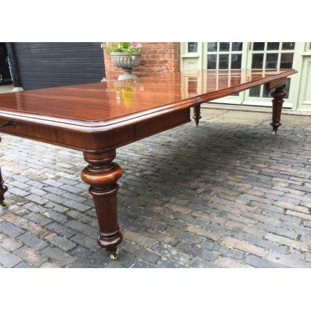 Viktorianischer Mahagoni Esstisch antik ca 1850