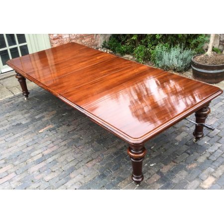 Viktorianischer Mahagoni Esstisch antik ca 1850