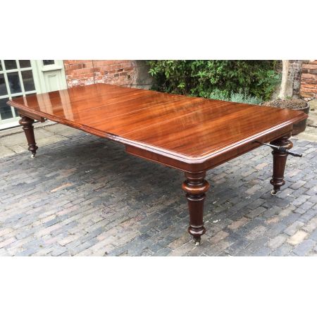 Viktorianischer Mahagoni Esstisch antik ca 1850