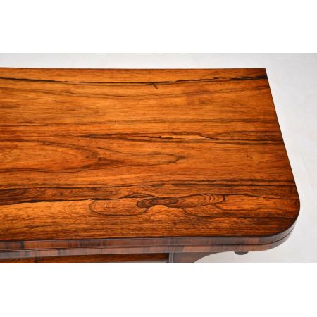 Englischer antiker William IV Palisander Kartentisch ca 1840