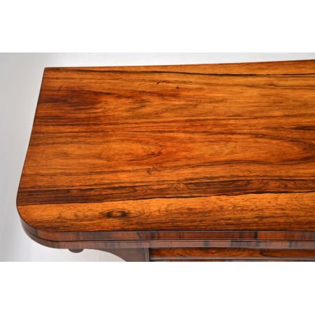 Englischer antiker William IV Palisander Kartentisch ca 1840