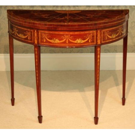 Viktorianischer antiker Mahagoni Kartentisch britisch ca 1890