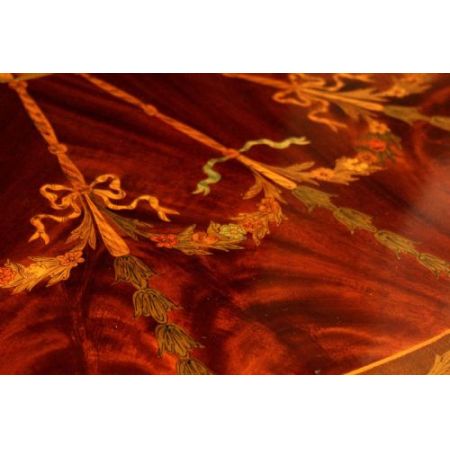 Viktorianischer antiker Mahagoni Kartentisch britisch ca 1890