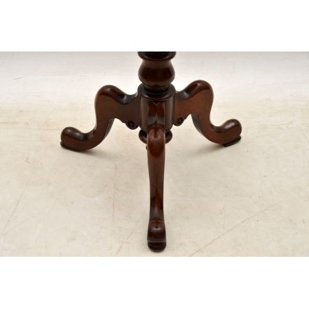 Antiker viktorianischer Mahagoni Beistelltisch englisch ca 1870