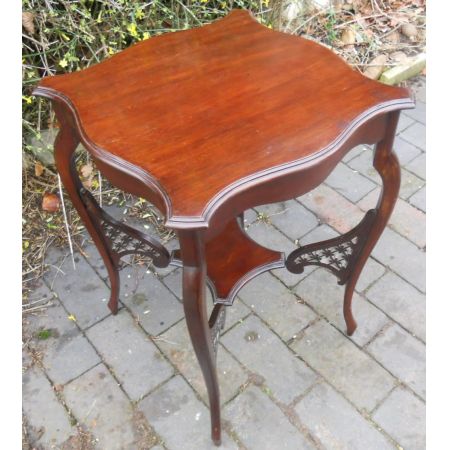 Edwardianischer antiker Mahagoni Beistelltisch ca 1900