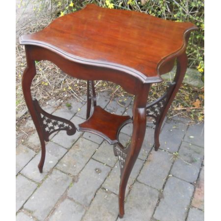Edwardianischer antiker Mahagoni Beistelltisch ca 1900
