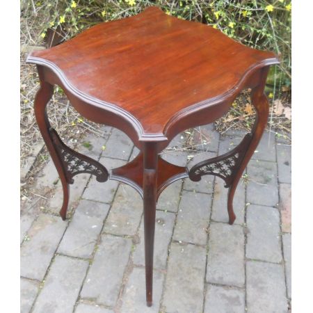 Edwardianischer antiker Mahagoni Beistelltisch ca 1900