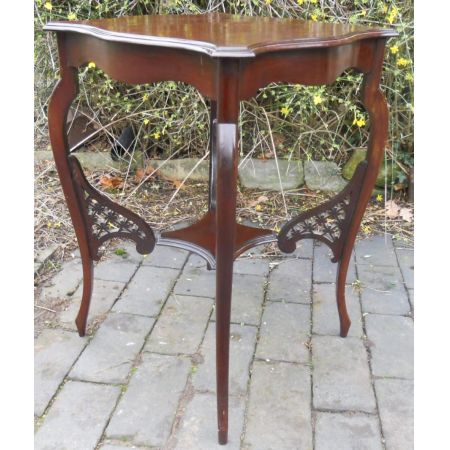 Edwardianischer antiker Mahagoni Beistelltisch ca 1900