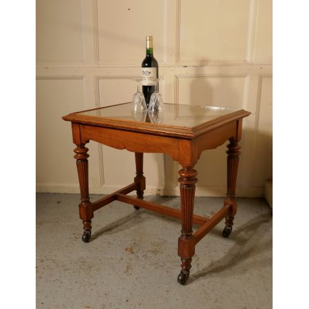 Antiker viktorianischer Arts and Crafts Beistelltisch Eiche britisch ca 1850