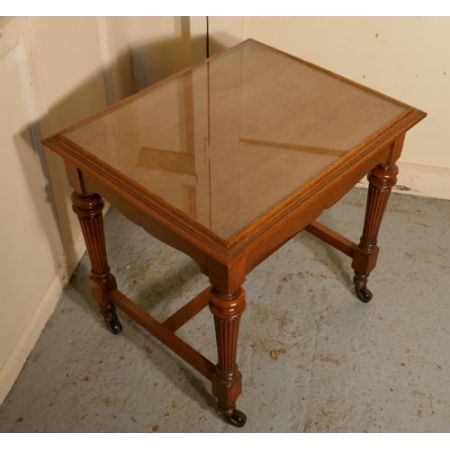Antiker viktorianischer Arts and Crafts Beistelltisch Eiche britisch ca 1850