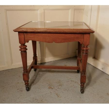 Antiker viktorianischer Arts and Crafts Beistelltisch Eiche britisch ca 1850
