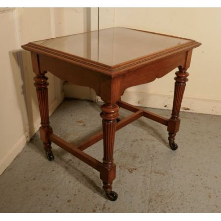 Antiker viktorianischer Arts and Crafts Beistelltisch Eiche britisch ca 1850