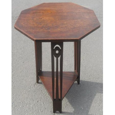 Antiker Arts & Crafts Eichen Beistelltisch englisch ca 1900