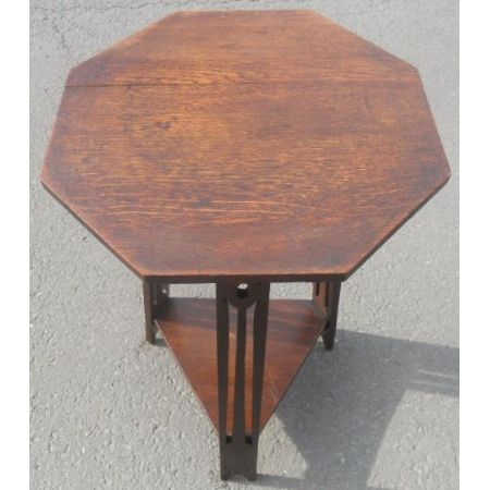 Antiker Arts & Crafts Eichen Beistelltisch englisch ca 1900