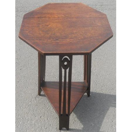 Antiker Arts & Crafts Eichen Beistelltisch englisch ca 1900